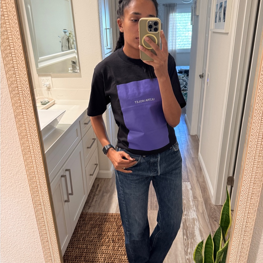 Black and Purple Graphic T-Shirt